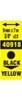 Obrázek Pásky D1 standardní - 9 mm x 7 m / černý tisk / žlutá páska