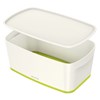 Obrázek Organizační box MyBox - s víkem S / bílo - zelená