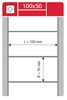 Obrázek Etikety pro termotransferové tiskárny - 100 x 50 mm / 2000 etiket na kotouči