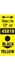 Obrázek Pásky D1 standardní - 12 mm x 7 m / černý tisk / žlutá páska